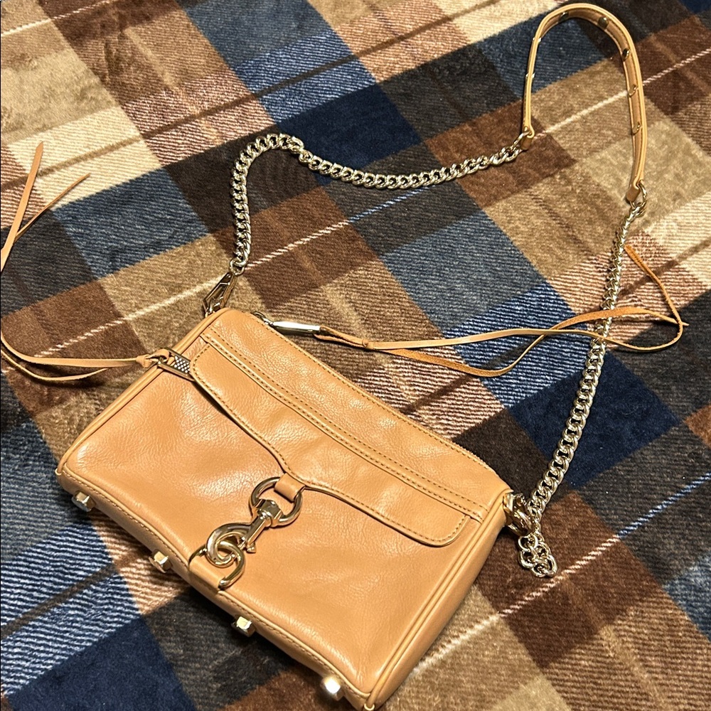 Rebecca Minkoff Camel Leather Crossbody Bag - Picture 11 of 14